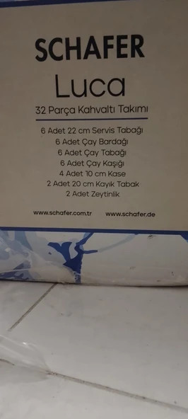 SCHAFFER 32 PARÇA KARE KAHVALTI TAKIMI - Resim 3
