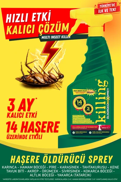 Max Sprey 500 ml – Böcek İlacı Karınca 3 Ay Etkili 14 Haşere Hamam Böceği Pire Tahtakurusu ürün görseli 1