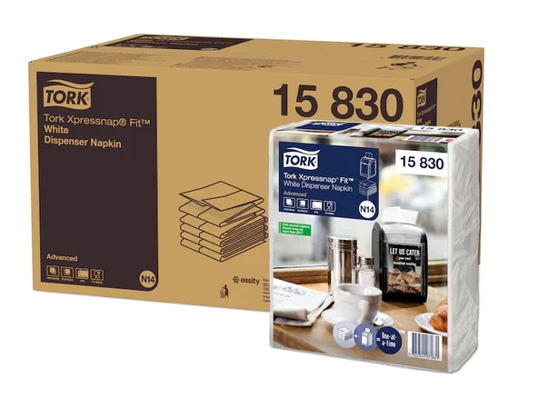 Tork Xpressnap Fit Dispenser Peçete Beyaz 120 Yaprak ürün görseli 1