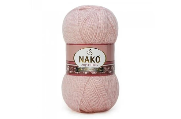 Nako Angora Luks 21356 Pudra Muline 5 Adet Örgü İpi ürün görseli 1