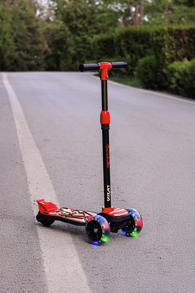Scooter Chanky Kalın ve Led Işıklı 3 Teker Güçlü Fren 100kğ Kapasite 3kademe Ayarlanabilir Direksiyon ürün görseli 1