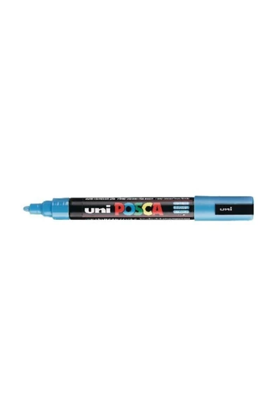 Uni Posca PC-5M Boyama Markörü 1.8-2.5 mm AÇIK MAVİ ürün görseli 1
