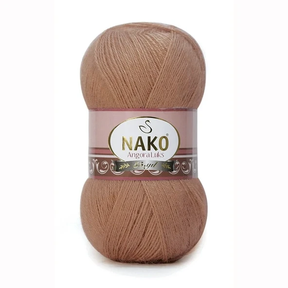 Nako Angora Luks 12895 Bakır 5 Adet Örgü İpi ürün görseli 1