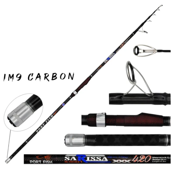 Portfish Sarissa 420cm Surf Kamış Karbon Fuji 250g ürün görseli 1