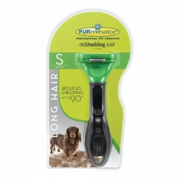 Furminator Uzun Tüylü Köpekler İçin Tüy Tarağı Small ürün görseli 1