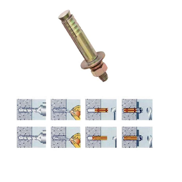 Borulu Çekmeli Metal Dübel - 5 Adet - Resim 4
