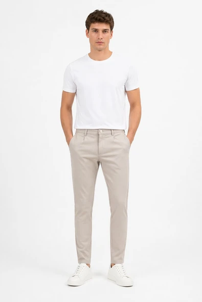 Cazador Erkek Jogger Slim Fit Pantolon 04020 Bej ürün görseli 1