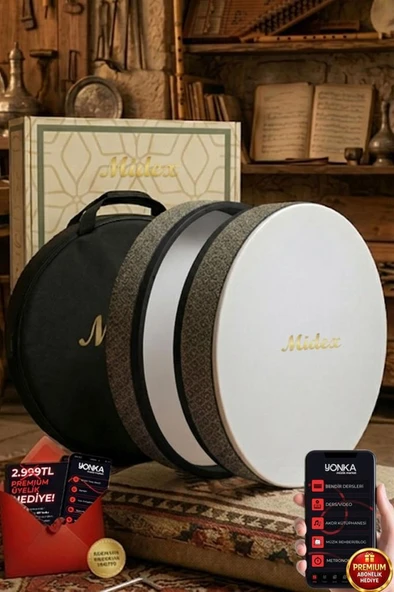 Midex BR-811 Kaliteli Bendir Def Akort Ayarlı EL Tutma Oyuklu Çantalı ürün görseli 1