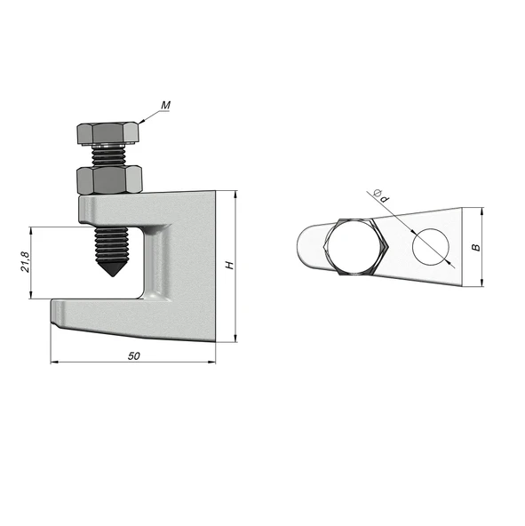 Profil Askı Mengenesi Galvaniz Kaplama - Resim 3