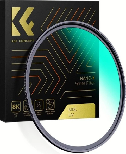 K&F Concept 72mm NANO-X MCR MC-UV 28 Çok Katmanlı Kaplamaya sahip Koruma Filtresi 8K Ultra HD ürün görseli 1