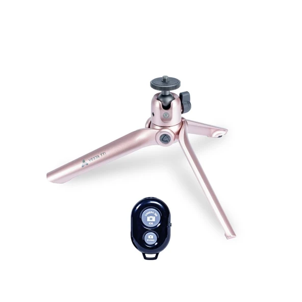 Vanguard Vesta TT1 Rose Gold Mini Tripod ürün görseli 1