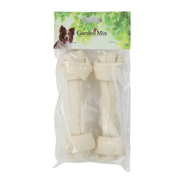 Gardenmix Beyaz Düğümlü Derı Kemık 2'lı ürün görseli 1