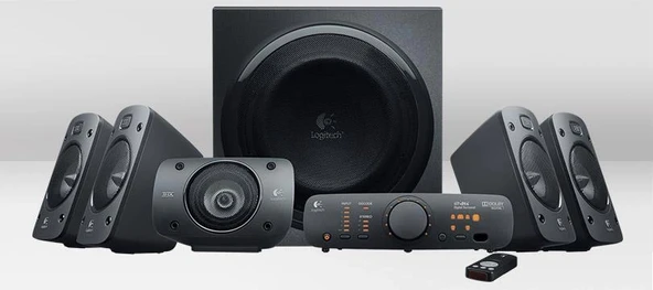 LOGITECH Z906 500W 5+1 SURROUND SES HOPARLÖR SİYAH 980-000468 ürün görseli 1