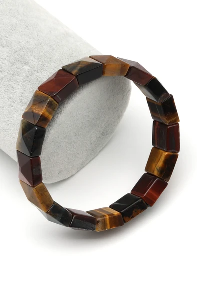 Multi Kaplan Gözü Doğal Taş Bileklik 12 x 12 mm Özel Kesim - BLK-2397 ürün görseli 1