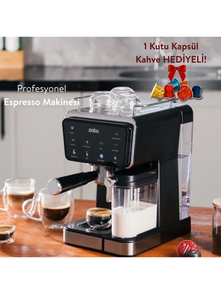 Sinbo SCM 2996 Kapsül Kahve Aparatlı Espresso Makinesi ürün görseli 1