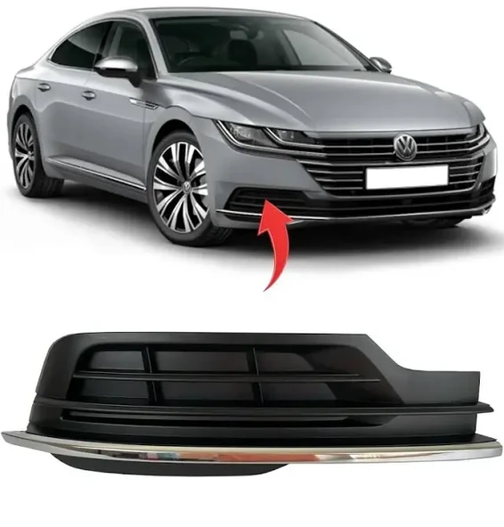 Volkswagen Arteon Sol (sissiz) (Nikelajlı)  Sis Lamba Çerçevesi 2017-2021 ürün görseli 1