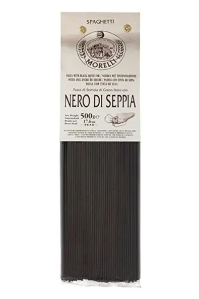 Morelli Siyah Mürekkepli Spaghetti Makarna 500 g ürün görseli 1