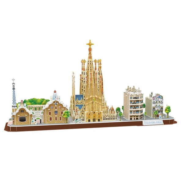 CubicFun Barcelona 3D Puzzle 186 Parça - Resim 2