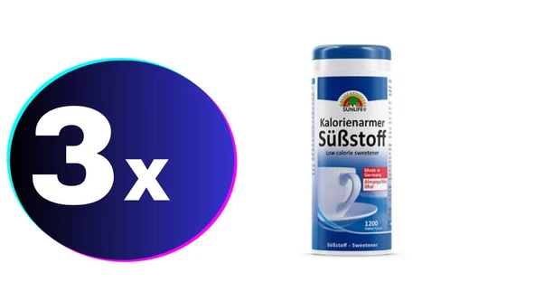 Sunlife Sweetener 1200 Tablet Tatlandırıcı 3 Adet ürün görseli 1