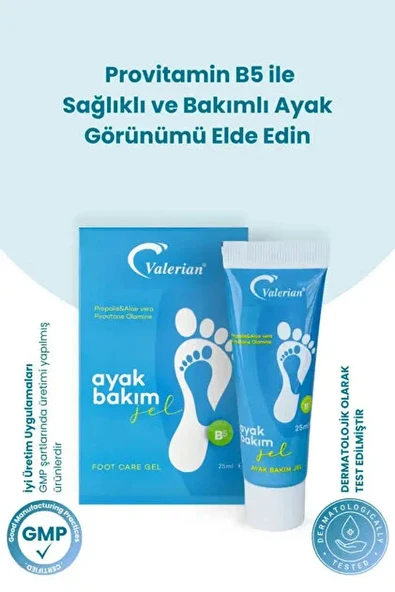 Valerian Ayak Bakım Jeli 25 ml ürün görseli 1