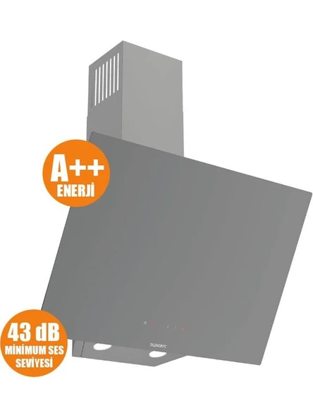 FERRE - D079-SA Sılentart Serisi Sessiz Dc Invertör Motorlu 60 cm Gri DAVLUMBAZ-300M3 ürün görseli 1