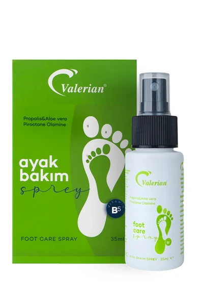 Valerian Propolis - Aloe Vera İçerikli Bitkisel Ayak Bakım Spreyi 35 Ml ürün görseli 1
