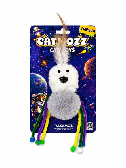 Catmozz Premium Tüylü Ponpon Örümcek Oyuncak ürün görseli 1