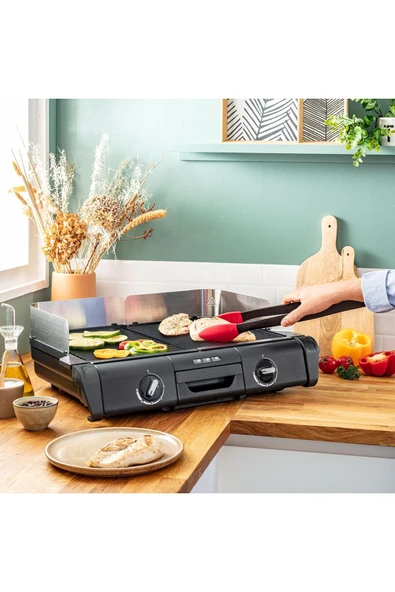 TEFAL Family Elektrikli Izgara- 2400 W, Çift Termostatlı XXL Yüzey ve Az Dumanlı (10 Kişilik) ürün görseli 1