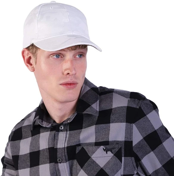Spor Outdoor Şapka Yazlık Yıkanabilir Beyaz Şapka Cap ürün görseli 1