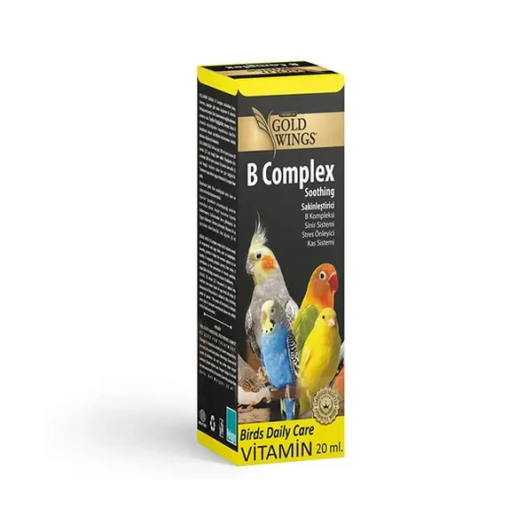 Gold Wings Premium B Complex Kuşlar için Stres Önleyici Sıvı Vitamin ürün görseli 1