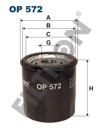FILTRON YAĞ FILTRESI TOYOTA AURİS 1.4-1.6 07-->/RAV I-II-IV / YARİS III 1.5 11--> ürün görseli 1