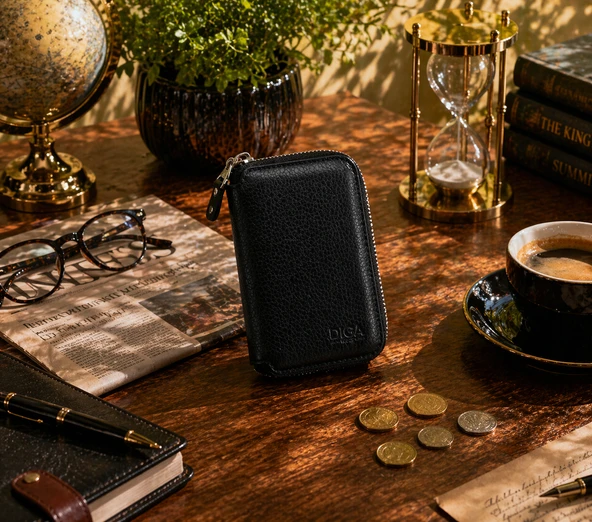 Legend Leather Diga 796 Hakiki Deri Fermuarlı Kartlık Cüzdan ürün görseli 1