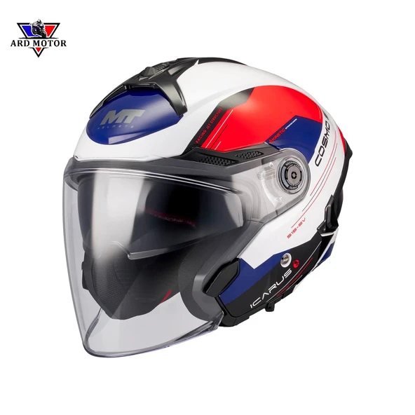 MT HELMETS COSMO SV ICARUS A5 PARLAK GÜNEŞ VİZÖRLÜ KASK ürün görseli 1