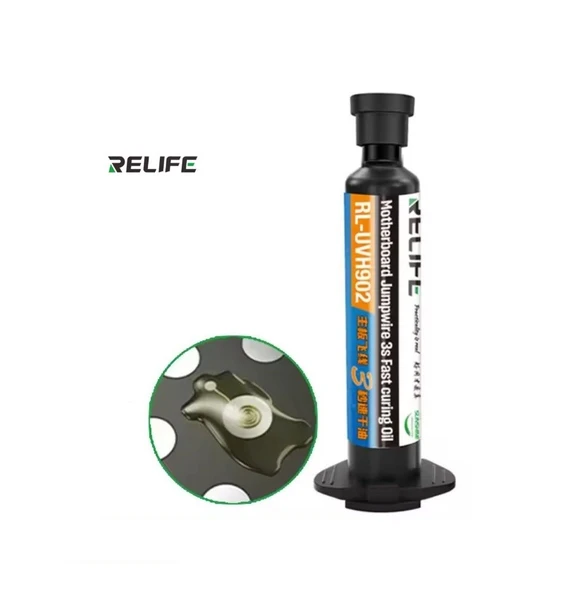 Relife Rl-Uvh902 3s Hızlı Kuruyan Uv Flux Anakart / Bord Boyası 10cc - Şeffaf ürün görseli 1