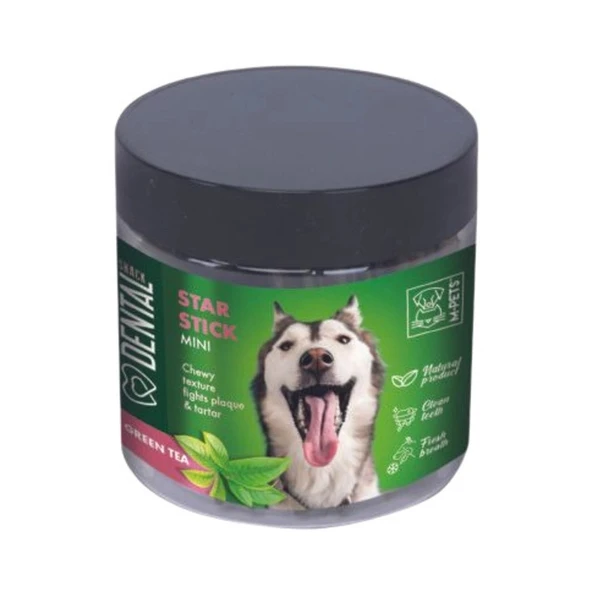 M-Pets Diş Sağlığı İçin Yeşil Çaylı Mini Köpek Ödül Maması ürün görseli 1