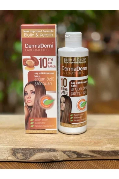 DermaDerm Argan Özlü Şampuan 250ml ürün görseli 1