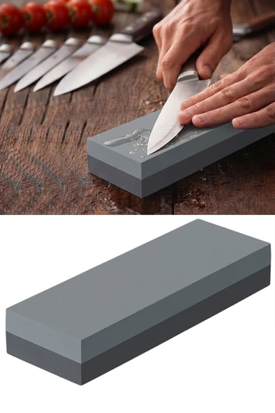 Bıçak, Makas, Kesici Aletler İçin Bileyici Çift Taraflı Bileme Taşı 120-320 Grit Size/15-5-2.5cm ürün görseli 1