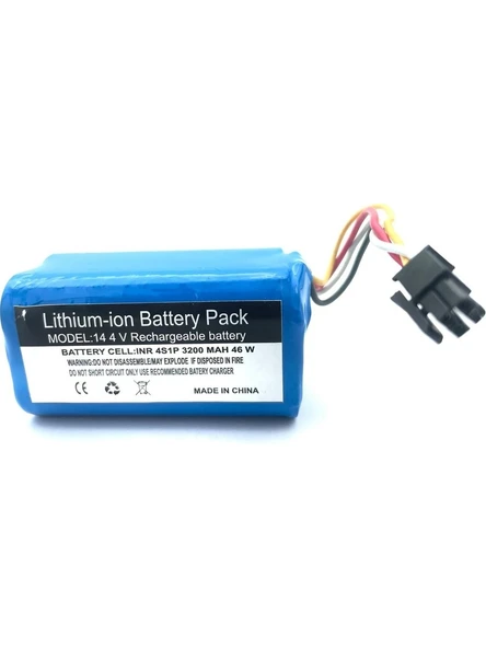 Midea İ5 Extra Robot Süpürge 2600 mAh 14.4 V Batarya – Orjinal Uyumlu Uzun Ömürlü, Yüksek Performans Pil ürün görseli 1