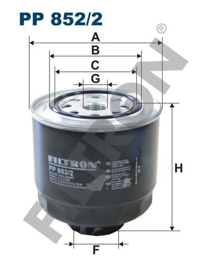 FILTRON MAZOT FILTRESİ MITSUBISHI L200 2.5 D (08/11 - 12/15) 55KW(75PS/HP) - 2477CC - MOT.4D56 ürün görseli 1