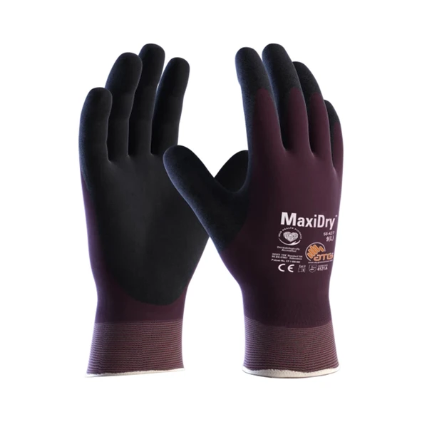 ATG MaxiDry® 56-427 Tam Kaplama Örgü Bilek Yağ ve Sıvı Geçirmez İş Eldiveni Takımı No:8 ürün görseli 1
