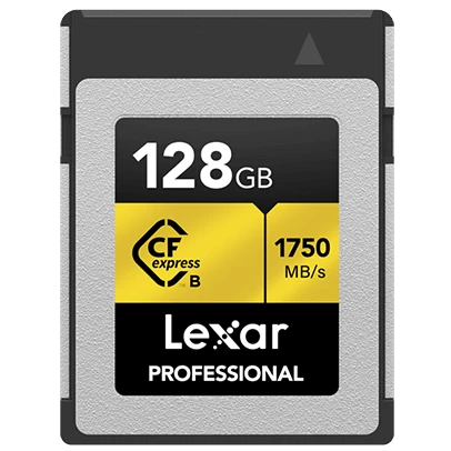 Lexar Pro CFexpress 128GB Type B Gold Hafıza Kartı (1750MB/s - 1500MB/s) ürün görseli 1