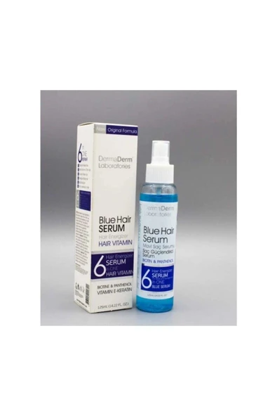 DermaDerm Mavi Saç Bakım Su Serumu 125 ml Saç Güçlendirici Serum ürün görseli 1