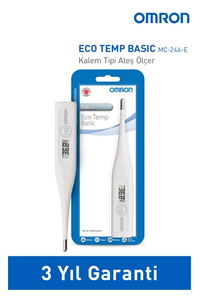 Omron Eco Temp Basic, Suya Dayanıklı Beden Tipi Ateş Ölçer ürün görseli 1