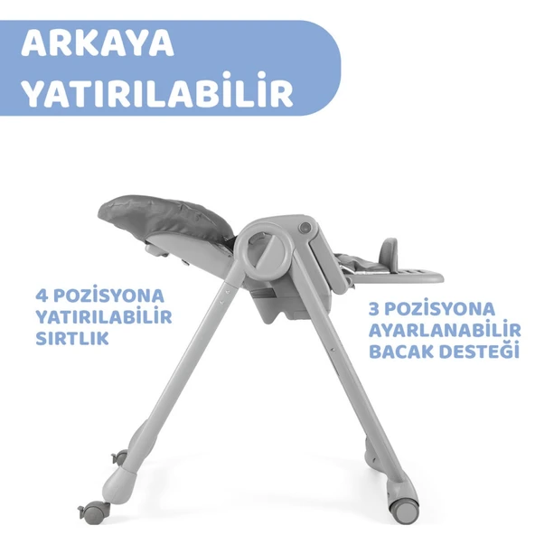 Mama Sandalyesi Dark Grey - Resim 3