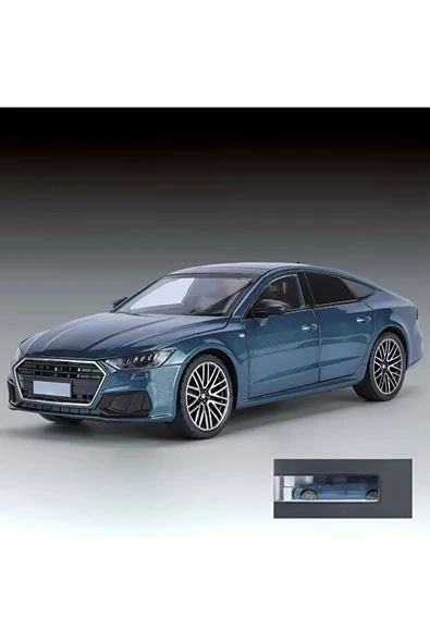Hobbiez World Audi A7 Diecast Mavi 1/24 Model Araba ürün görseli 1