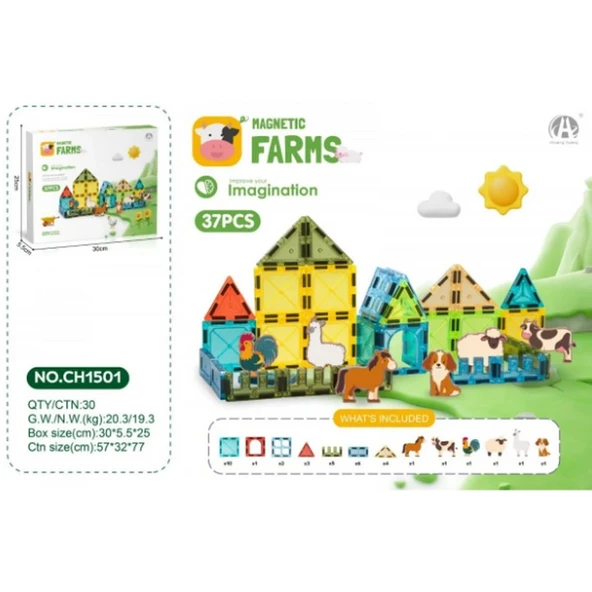 Eco Lounge Farms Manyetik Çiftlik Seti 37 Parça ürün görseli 1