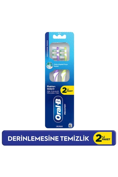 Oral-B Pro-Expert Derinlemesine Temizlik Diş Fırçası 2 Li Paket ürün görseli 1