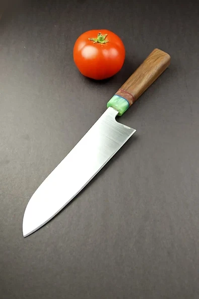 DepoTrend Aura Serisi Zülfikar Özkan İmzalı Santoku Japon Chef Bıçağı ürün görseli 1