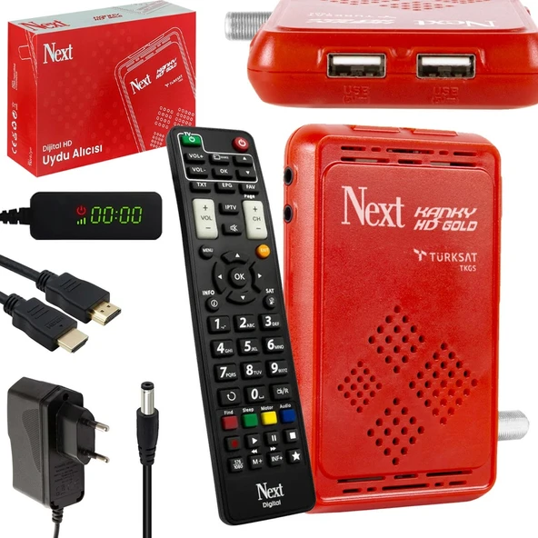 Full Hd Uydu Alıcı Ip Tv Wifi (Opsiyonel) Youtube Next Kanky Yeni HD Gold ürün görseli 1