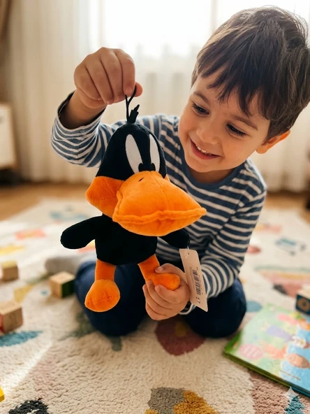 Daffy Duck Peluş Oyuncak 20 CM Sevimli Yumuşacık ve Eğlenceli Karakter Peluş ürün görseli 1